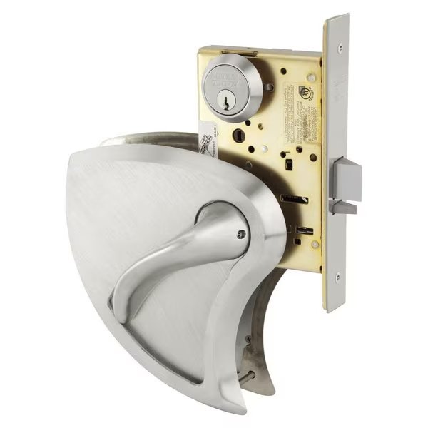 Grade 1 Asylum or Institution Mortise Lock, BHW Lever, Conventional Cylinder, Right Hand, Ligature R, Sargent, Mfr#: 8217 BHW 32D RH